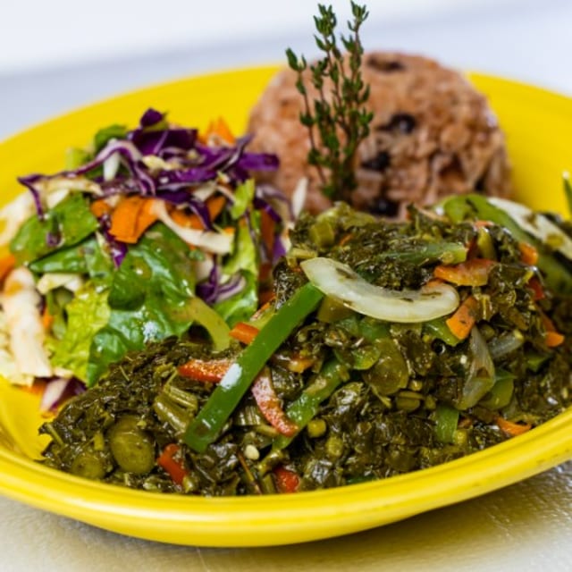 Side Callaloo & Saltfish.