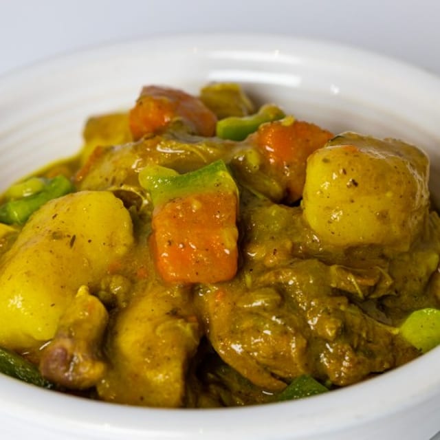Side Curry Chicken.