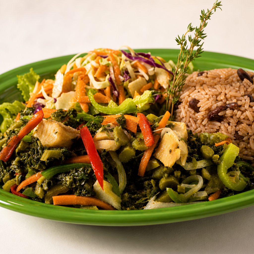 Callaloo And Saltfish.