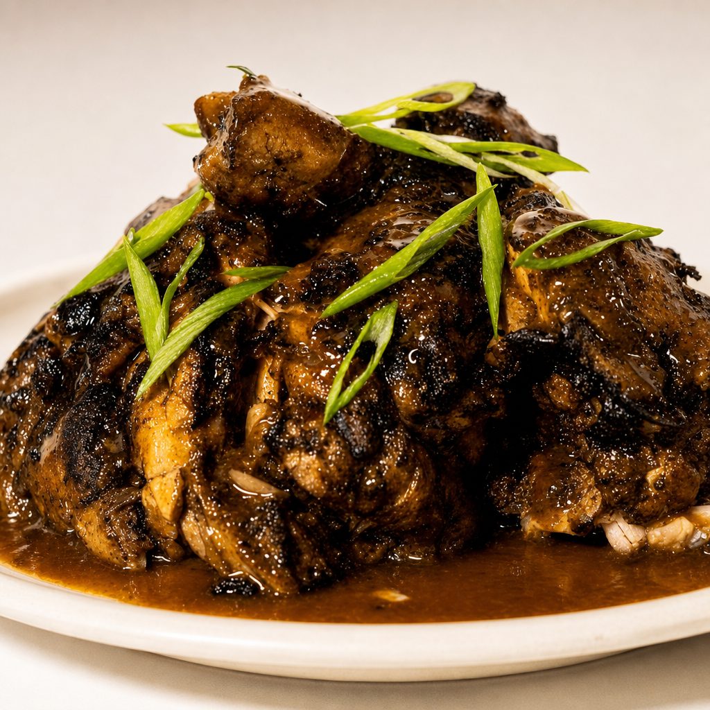 Side Jerk Chicken.