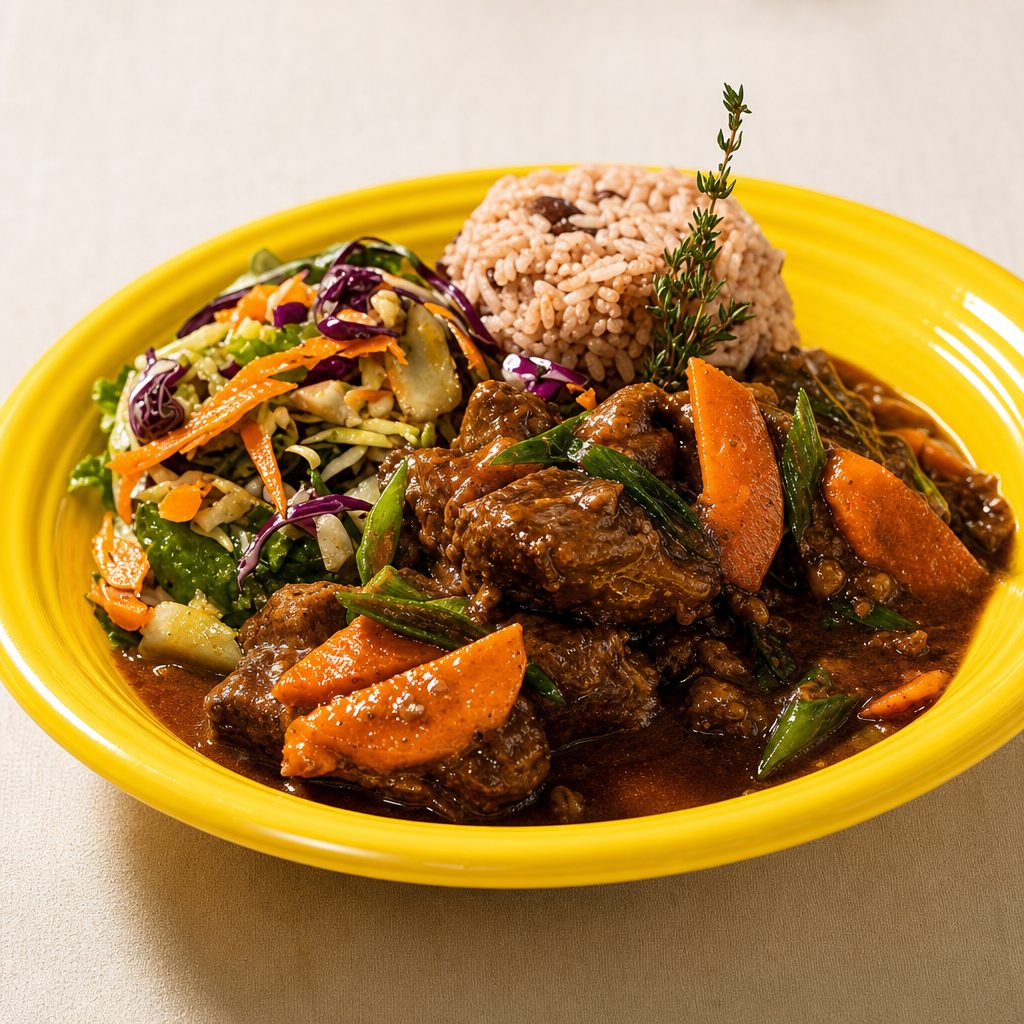 Brown Stew Chicken.