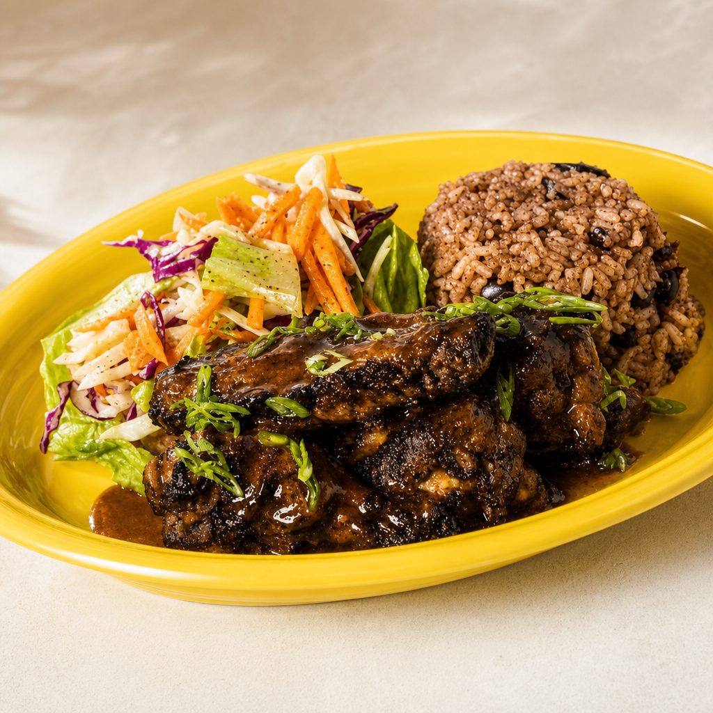 Jerk Wings Meal.